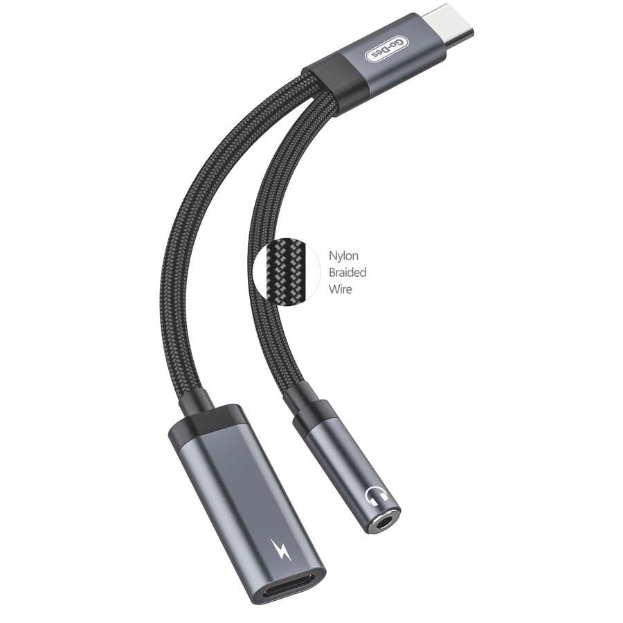 Go Des GD-UC312 Type-C To 3.5mm Dönüştürücü - 4 Go Des GD-UC312 Type-C To 3.5mm Dönüştürücü - 4